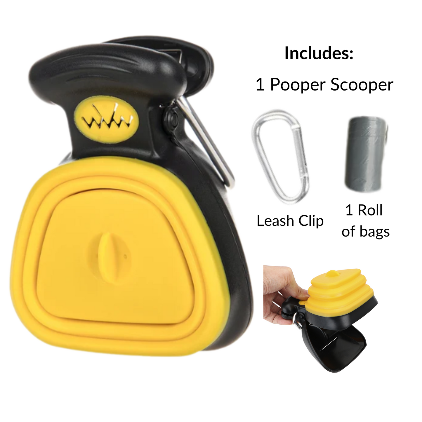 Portable Dog Pooper Scooper - Handheld Waste Picker